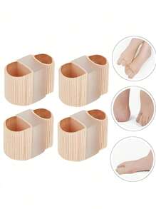 3 piezas/2 piezas/1 pieza Separadores de dedos de los pies para dedos superpuestos - Tela de terciopelo cómoda, ideal para uso nocturno y en el hogar - Regalo perfecto para el Día de la Madre