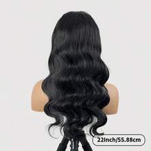 5x5 高清透明蕾丝前假发无胶封口混合真人发混合假发 - 3 秒应用，预拔和预剪 180% 密度波浪发，适用于自然发际线假发透明蕾丝封口（鲍勃假发 6 英寸） - 自然色&黑色系 - 查看 5