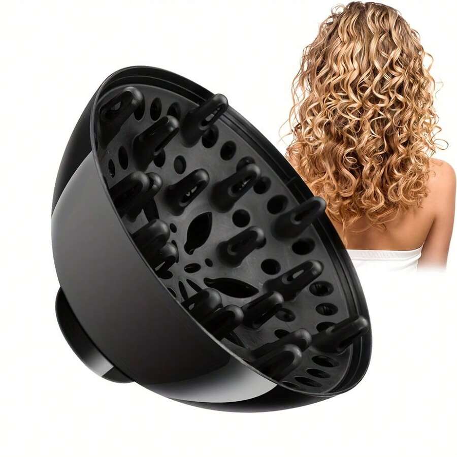 1pc/2pcs Travel-Friendly Hair Diffuser For Curly/Wavy/Coily Hair - Salon-Grade Blow Dryer Attachment, No Heat Damage Volumizing Tool | Curly Hair Diffuser For Defined Natural Curls, Lightweight Styling For Home & Travel - Multicolor - View 1