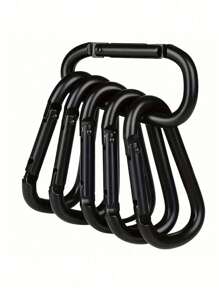 6pcs D-Shaped Premium Aluminum Alloy Carabiners - Accessory & Keychain Carabiners For Outdoor Climbing, Backpacking, And Daily Wear - , Lightweight, And Versatile For Men And Women Backpack For School