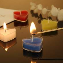 EXCLUSIVO: Caja del amor eterno de mamá - 9 velas con aroma en forma de corazón, frascos de vidrio reutilizables, regalo perfecto para hija/madre para cumpleaños y Día de la Madre - Rojo - Ver 6