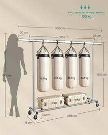 SONGMICS Clothes Drying Racks - Silber - Übersicht 6
