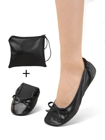 Women's Lightweight, Barefoot-Feel Casual Soft & Versatile Classic Ballet Flats, Foldable Slip-On Suitable For Indoor Wear, Women's Flat Sandals, Women's House Slippers