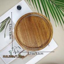 Versatile Round Wooden Tray, Made Of Rosewood, Suitable For Kitchen, Dining Room, Dining Table Tray, For Coffee, Tea, Cake, Cheese, Bread, Home And Kitchen Decor, Ideal Gift For Christmas, Halloween, Valentine's Day, Thanksgiving