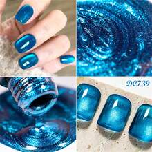 Mtssii 7pcs/Set 7ml Fantasy Dream Colored Cat Magnetic Gel, Nail Polish With Magnetic Sitck Glitter Spring Summer Soak Off Semi Permanent UV Gel Nail Polish For Nail Salon DIY For Nail Art Manicures Nail Varnishes Nail Supplies - Multicolor - View 6