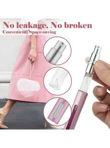 1 pièce Flacon de parfum de voyage rechargeables de 5 ml, vaporisateur d'atomiseur vide mini pour parfum, bouteilles de vaporisation de taille voyage portables avec entonnoir, cadeaux pour filles, femmes, mère, décoration de salle de bain, été, rentrée scolaire