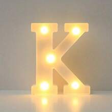 1pc DIY Illuminated Letter Light, 26 Letters And 10 Numbers Options, Suitable For Children Room, Nursery, Birthday, Holiday Decor, Girl's Room Decor, Home Decor, Engagement Party, Wedding, Birthday Party, Christmas Light, Home Bar Decor