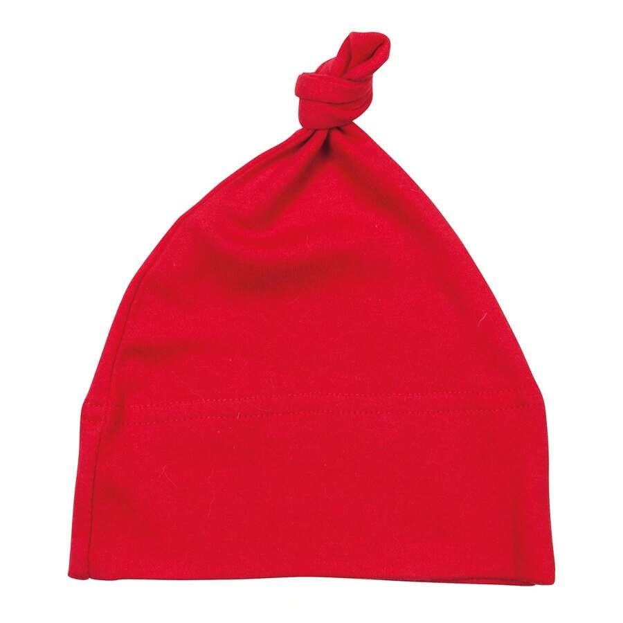 Baby Knotted Hat (Red) - Red - View 1