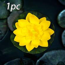 6 Pezzi Fiori Galleggianti A Loto E Ninfea A Led Impermeabili Per Decorazione Piscina, Lampada Notturna A Colori Cambiante, Può Essere Usato Per La Decorazione Di Desideri, Fiumi O Piscine