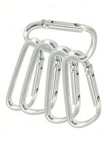 6pcs D-Shaped Premium Aluminum Alloy Carabiners - Accessory & Keychain Carabiners For Outdoor Climbing, Backpacking, And Daily Wear - , Lightweight, And Versatile For Men And Women Backpack For School