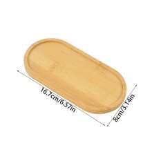 Multi Bamboo Tray Wood Saucer Flower Pot Tray Cup Pad Coaster Plate For Kitchen Decorative Plate Creative Coaster Coffee Cup Mat