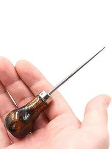 1 Pieza Punzón De Botella Calabaza Con Mango De Madera Ideal Para Estampar O Hacer Manualidades A Mano - Multicolor - Ver 9