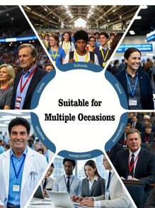 Spersonalizowana smycz do identyfikatora, personalizowany pasek do identyfikatora ucznia/pracownika, odpowiedni do szkół, miejsc pracy, wydarzeń, konferencji, wystaw, artykułów szkolnych, prezentów na Dzień Nauczyciela, promocji korporacyjnych, nagród i wyróżnień