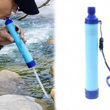 1 Stück Stroh-Wasserfilter für den Outdoor-Bereich: Notfall- und Camping-Zubehör für sauberes Wasser unterwegs! Outdoor-Wasserreiniger Camping Wandern Notfall Leben Tragbarer Reiniger Wasserfilter geeignet für Bäche, Seen Outdoor Camping