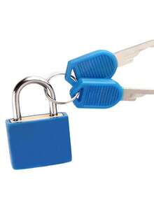 1pc Portable Small Color Plastic Lock Luggage Padlock,1pc  Padlock With 2pcs Key,Colored Casing/23mm Zinc Alloy/Tsa Approved Luggage Lock, Small And Sturdy, Luggage Locks , Mini Padlocks For Suitcases, Metal Keyed Lock For Travel Bags, Brass Lock Cylinder Is Durable,Small Copper Lock With Case,Available In Eight Colors - Multicolor - View 16