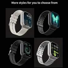 Orologio intelligente 2 in 1 con auricolari integrati, display ad alta definizione, tracker fitness multifunzione, chiamate senza fili e controllo musica, batteria ricaricabile, cinturino in silicone, cassa in lega di zinco, include 2 auricolari comodi, compatibile con telefoni Android