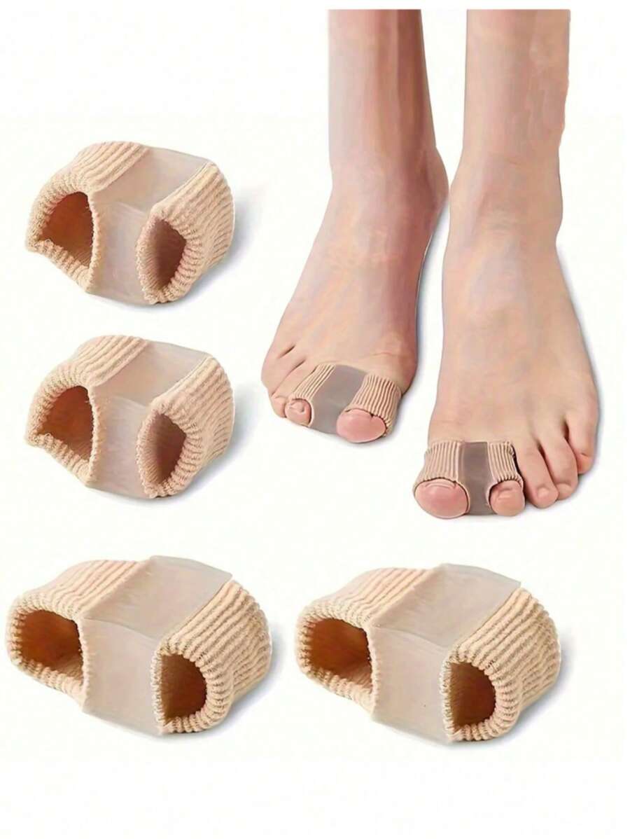 3 piezas/2 piezas/1 pieza Separadores de dedos de los pies para dedos superpuestos - Tela de terciopelo cómoda, ideal para uso nocturno y en el hogar - Regalo perfecto para el Día de la Madre