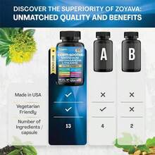 Abronikey 2 Bottles |  Zoyava Corti-Soothe | All-In-One Cortisol Support Supplement | Magnesium, Ashwagandha, L-Theanine & 10+ Powerful Ingredients | 60 Capsules | Made In USA - 2 瓶 - 查看 4