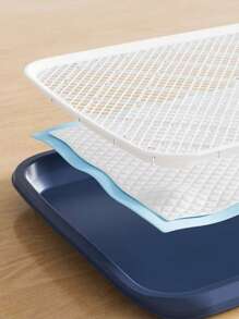 Neu Hundetoilette extra groß Anti-Spritz mit Säule Spülbares flaches Hundeurinal