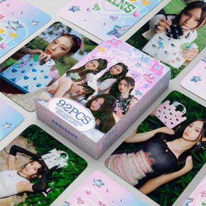 92 Pcs Support Cards,(60pcs Cards + 32pcs Stickers) Double-Sided LOMO, Greeting Cards, Bookmarks, Holiday Gifts, Christmas Gifts, Christmas Gifts,Back To School,School Supplies