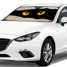 Car Upholstery Car Shade Universal Digital Print Yellow Eyes - Multicolor - View 4