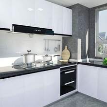 Slät rent vit Temperaturbeständig, Mögelbeständig, Smutsbeständig, Oljesäkra, Fuktsäkra klistermärken - Självhäftande köksklistermärken, Lätt att riva och klistra, Avtagbar, Lämplig för skåp, bänkskivor och bord - Modern plastdekor, Skydda skåp - Multifärgad - Visa 4