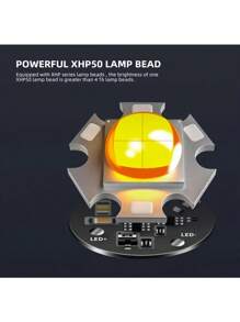 3/4/5PCS High Lumens Tactical Flashlight, Rechargeable Mini Flashlight With Adjustable Brightness, Long Lasting For Camping, Outdoor Adventures, And Home Emergency, One-Click Off, 3 Modes