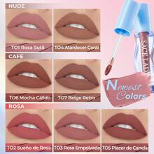 SACE LADY Color-Locker – Tinta Labial Mate, 24H Resistente al Agua y a Pruebas de Transferencia - #03 - Ver 8