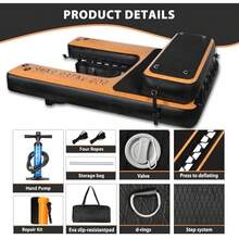 DiDiBirDi Dog Water Ramp Inflatable Portable Double Layer Large Size Grid Design 3D Non-Slip Steps Suitable For 230 Pound Dogs And Easy Acc To Water For Dogs Boat Ramp For Pool Lake Boat Dock - Black1 - View 4