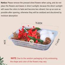 1 Box Of Random Colorful Natural Dried Flowers With Epoxy Resin Handmade Crafts DIY Bouquet Garland Candles Make A Home Wedding Box Flower Decoration