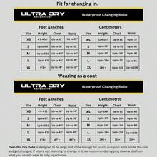 Ultra Dry Waterproof Changing Robe With Soft Warm Sherpa Fce Lining Changing Robes Adult Womens Mens For Swimming Surfing And Water-Sports - M - View 3