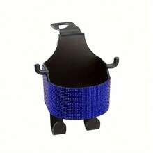 1pc New Rhinestone Multi-Functional Car Seat Organiser With Cup Holder 2-In-1 Car Hooks With Easy Installation Hooks - Organiser Made Of ABS Material, Easy To Carry Around - one-size - View 11