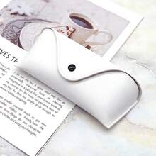 Portable PU Leather Lightweight Protective Eyeglasses Case, Flexible Sunglasses Bag Suitable For Women And Men, Horizontal Style, Solid Color For All Seasons - Multicolor - View 12