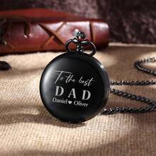 1pc Customized Name Pocket Watch, Personalized Engraved Text For Teachers' Day Gift, Retro Flip-Top Exquisite Engraved Gold Pocket Watch, Customized Pocket Watch Text, Personalized Gift, Unique Best Man Gift, Family Day Gift, Anniversary Gift Back To School - Multicolor - View 3