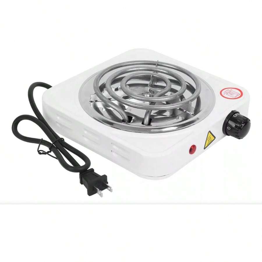 Portable 1000W Stainless Steel Electric Stove - US A Type Plug(110-127V) - View 1