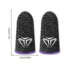 4pcs Gaming Finger Cots, Professional E-Sport & Mobile Game Grip Finger Sleeves, Breathable Anti-Sweat