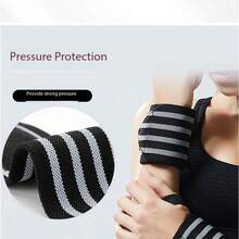 Banda elástica especial para protección de muñeca, banda de compresión deportiva, protección de muñeca elástica, vendaje de presión para levantamiento de pesas, guarda muñecas para deporte, antilesiones para hombres y mujeres, accesorios de gimnasio - Multicolor - Ver 3