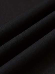 SU ER Men's Fashionable Printed Loose Short Sleeve T-Shirt | Exquisite Design | Summer Essential | Easy To Match, Showcasing Your Style - Black - View 5