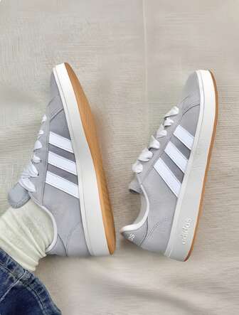 Adidas GRAND COURT BA SE 00S舒適百搭滑板鞋翻毛復古運動低筒休閒鞋