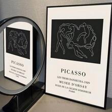 1pc/3PCS Wall Arts Posters Modern Abstract Geometric Beige Black Bohemian Poster Canvas Art, Suitable For Residential And Dormitory Walls, Living Room And Bar Decoration, Dining Room Or Bathroom, Room Decoration, Frameless High-Quality, Indoor/Outdoor Canvas Art, Frameless/ With A Frame