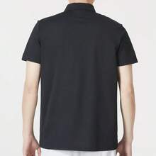 Under Armour 男士 2026 新款训练健身休闲 Polo 衫，透气短袖，23500507-001 - 黑色 - 查看 3