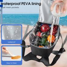 Stylish Backpack Cooler, Lightweight Insulated Lunch Backpack For Outdoor ,Beach, Camping - Multicolor - View 5