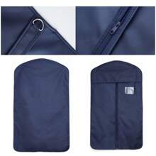 4pcs Suit Garment Covers Dust-Proof Storage Bag Set, With 3 Portable Storage Pouches, Clothes Folding Hanging Bags