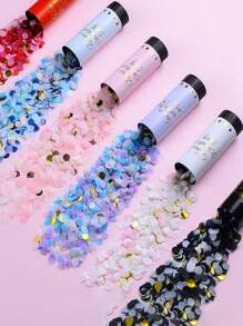 2pcs Mini Handheld Confetti Exploder, Suitable For Weddings, Birthdays And Special Occasions - Ideal Choice For Christmas, Halloween, New Year Celebrations