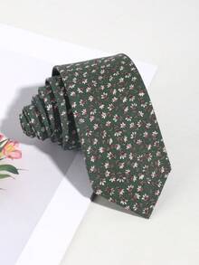 1 Cà vạt nam họa tiết hoa nhỏ giản dị, thích hợp cho các buổi hẹn hò, tiệc tùng, mặc hàng ngày và làm quà tặng - Nhiều màu - Xem 15