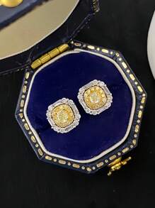 1 pieza Pendientes elegantes de mujer de plata de ley 925, pendientes minimalistas de estilo francés para uso diario, regalo