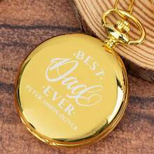 1pc Customized Name Pocket Watch, Personalized Engraved Text For Teachers' Day Gift, Retro Flip-Top Exquisite Engraved Gold Pocket Watch, Customized Pocket Watch Text, Personalized Gift, Unique Best Man Gift, Family Day Gift, Anniversary Gift Back To School - Multicolor - View 8