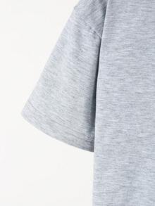 Tween Boys Teens' Casual Street Style Denim Pocket Print T-Shirt And Denim Shorts 2 Pieces Set, Spring/Summer