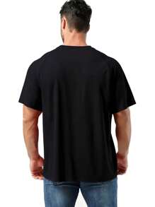 3pcs Men's Plus Size Mixed Color Mesh Sports Short Sleeve Shirts, Suitable For Home, Outdoor & Casual Wear