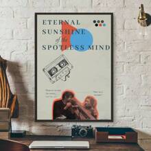 1 pieza Pintura en lienzo del cartel de la película "La eterna luminosidad de una mente sin recuerdos", decoración moderna para la pared del hogar, sala de estar, dormitorio o bar, sin marco